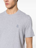 Brunello Cucinelli Logo Cotton T Shirt