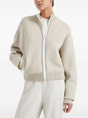 Brunello Cucinelli Wool Zipped Cardigan