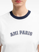 Ami Paris Logo Organic Cotton T Shirt