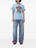 Ganni Tiger Cotton T Shirt