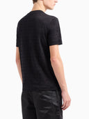 Emporio Armani Allover Logo Cotton T Shirt