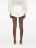 Zimmermann Belted Linen Shorts
