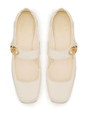 Valentino Garavani V Logo Locker Leather Ballets