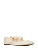 Valentino Garavani V Logo Locker Leather Ballets