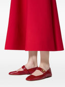 Valentino Garavani V Logo Locker Leather Ballets