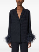 Valentino Feathered Toile Iconographe Blouse