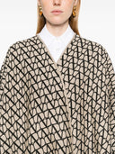 Valentino Toile Iconograhe Wool And Silk Blend Poncho