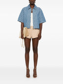 Giacca ritagliata Fendi FF Chambray