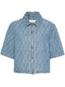 Giacca ritagliata Fendi FF Chambray