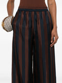 Fendi Striped Silk Trousers