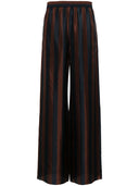 Fendi Striped Silk Trousers