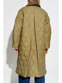 Ganni Quilted Midi Coat