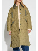 Ganni Quilted Midi Coat