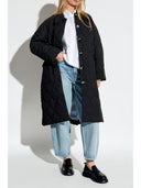 Ganni Quilted Midi Coat