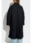 Ganni Quilted Midi Coat