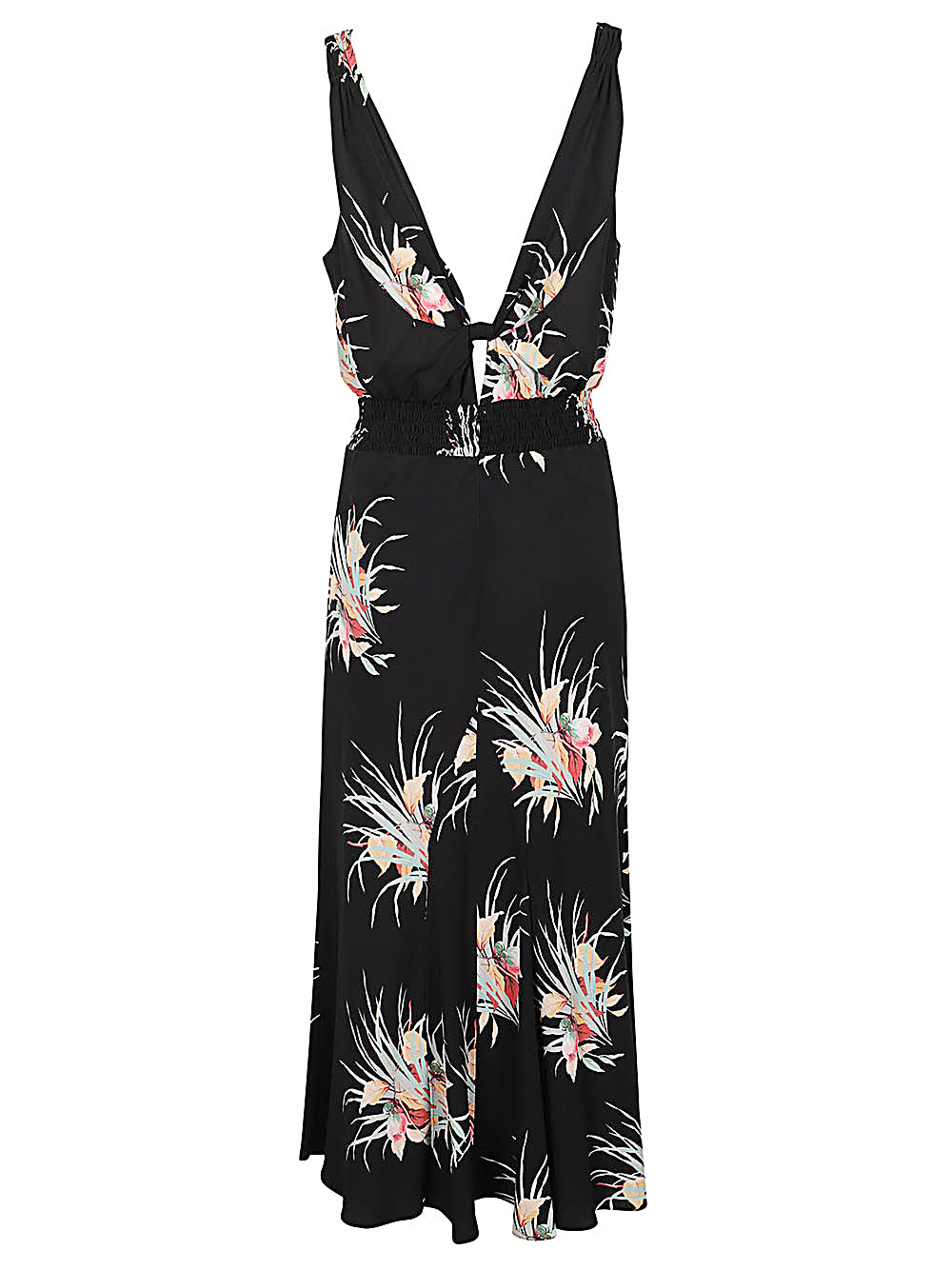 Prada Orchid Print Midi Dress