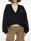 The Attico V Necked Cotton Sweatshirt