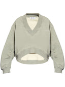 The Attico V Necked Cotton Sweatshirt