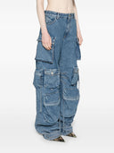 Die Attico Fern Denim -Baumwolljeans