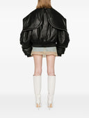 The Attico Leather Bomber Jacket