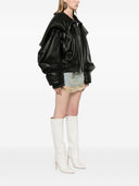 The Attico Leather Bomber Jacket