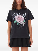Ganni Rose Organic Cotton T Shirt