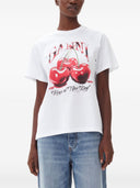 Ganni Cherry Cotton T Shirt