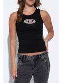 Diesel Logo Cotton Tank Top