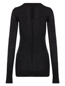 Rick Owens Camiseta de manga larga con acanalamiento básico