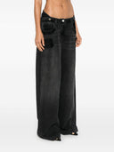 I jeans in denim ad larga gamba Attico