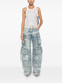 The Attico Fern Denim Cotton Jeans
