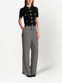 Balmain Buttoned Cropped Cardigan