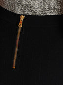Balmain geknöpfter gestreckter Strickrock