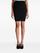 Balmain Monogram Glitter Midi Skirt