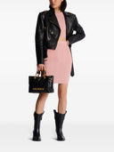 Balmain Monogram Glitter Midi Skirt