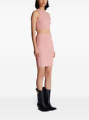 Balmain Monogram Glitter Midi Skirt