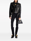 Balmain Cotton Blend Buttoned Leggings