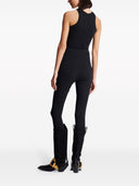 Balmain Cotton Blend Buttoned Leggings