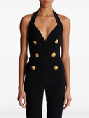 Balmain Buttoned Long Jumpsuit