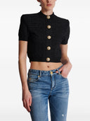 Balmain Monogram Cropped Cardigan