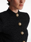 Balmain Monogram Cropped Cardigan