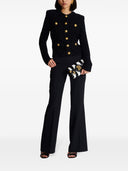 Balmain Buttoned Tweed Short Jacket