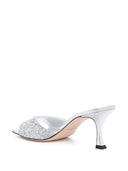 Jimmy Choo Skye Glittered Leather Sandals