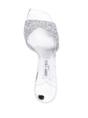 Jimmy Choo Skye Glittered Leather Sandals