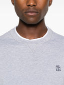 Brunello Cucinelli Logo Cotton T Shirt