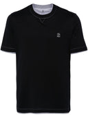 Brunello Cucinelli Logo Cotton T Shirt
