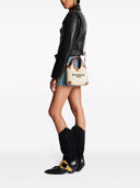Balmain B Army Mini Canvas And Leather Handbag
