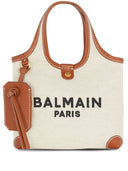 Balmain B Army Mini Canvas And Leather Handbag
