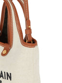 Balmain B Army Mini Canvas And Leather Handbag