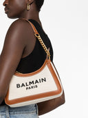 Balmain B Army Canvas And Leather Shoulder Bag